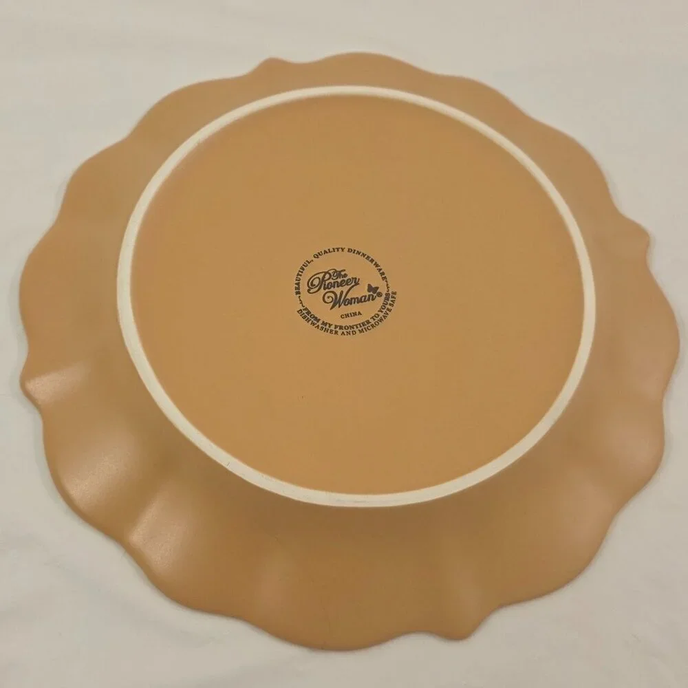 The Pioneer Woman Paige Crackle Glaze Amber Salad Luncheon Plates – Set of 4
